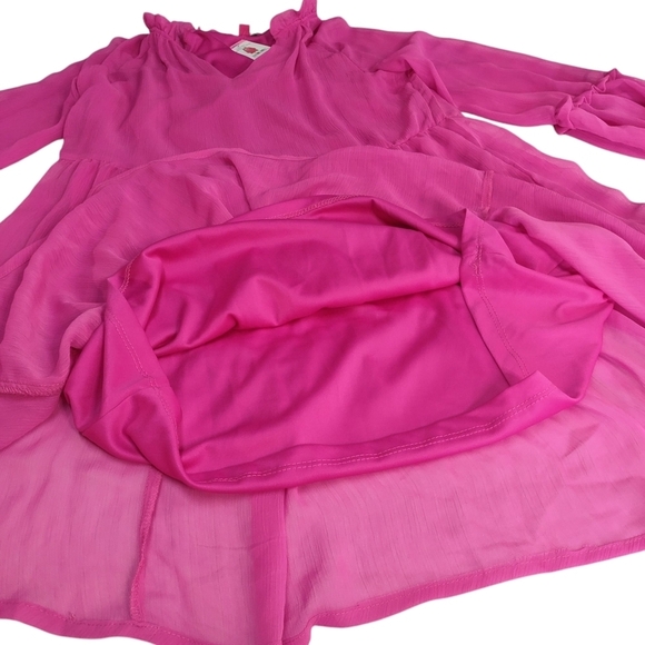 Vince Camuto Women's Pink Long Puffy Sleeve Dress Size Small NWT - Picture 9 of 12